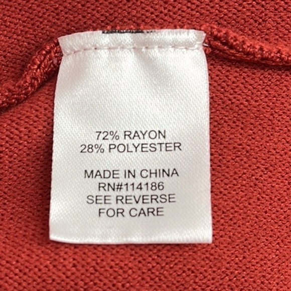 Blue Orchid Belted Mock Neck Midi Dress Rust Orange Plus Size 2XL New with tags! - Picture 8 of 14